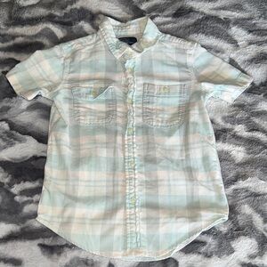 Polo by Ralph Lauren Kids Plaid Shirt in Light Blue and White